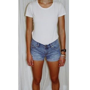 JCREW light wash denim shorts